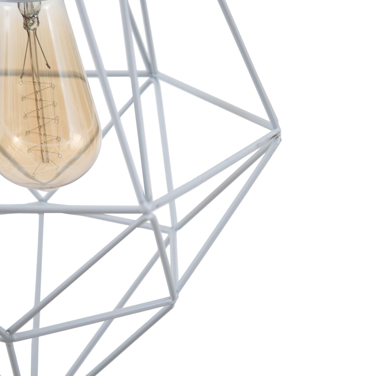 Candeeiro de teto Metal 26 x 26 x 46 cm Branco